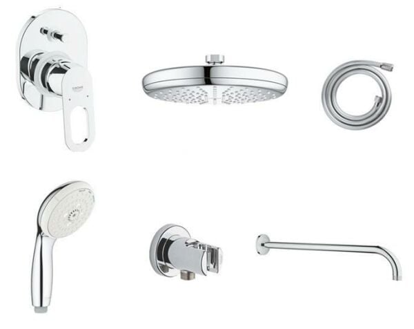 Grohe Eco Ankastre Duş Seti Gagasız - 29041000SET2