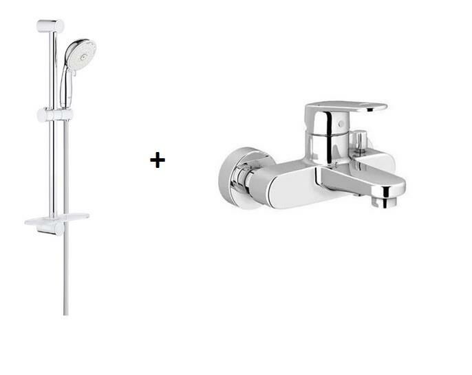 Grohe Duş Seti (Duş Sürgüsü + Banyo Bataryası) - 32831000SET1