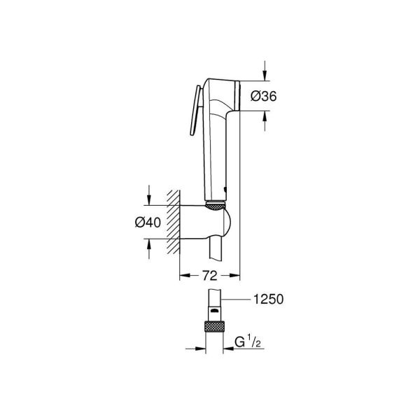 Grohe Tempesta-F Trigger Spray 30 Duş Seti - 27513GN1