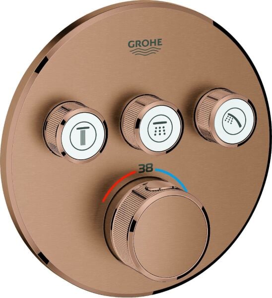Grohe SmartControl Üç Valfli Akış Kontrollü Ankastre Banyo Bataryası - 29121DL0