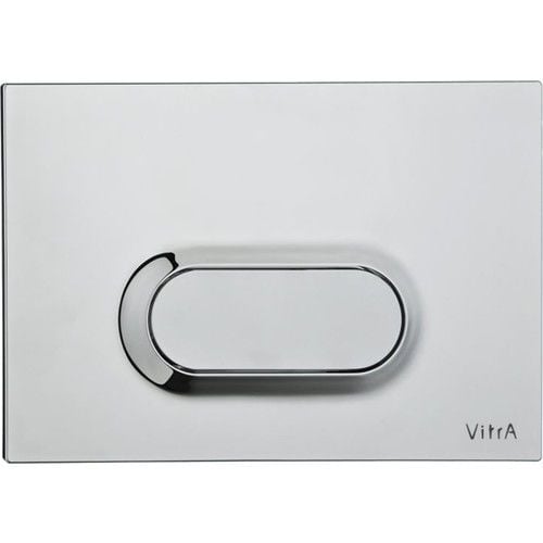 Vitra Loop O 740-1080 Tek Basmalı Kumanda Paneli, Parlak Krom