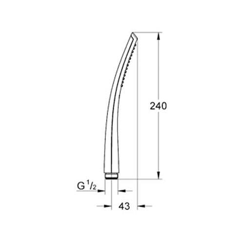 Grohe Ondus El Duşu 1 akışlı - 27184000