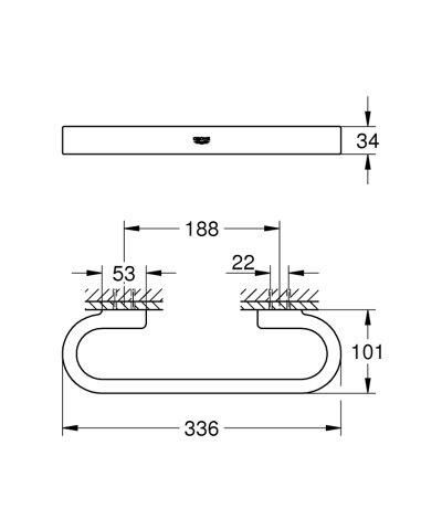 Grohe Selection Banyo Tutamağı - 41064000