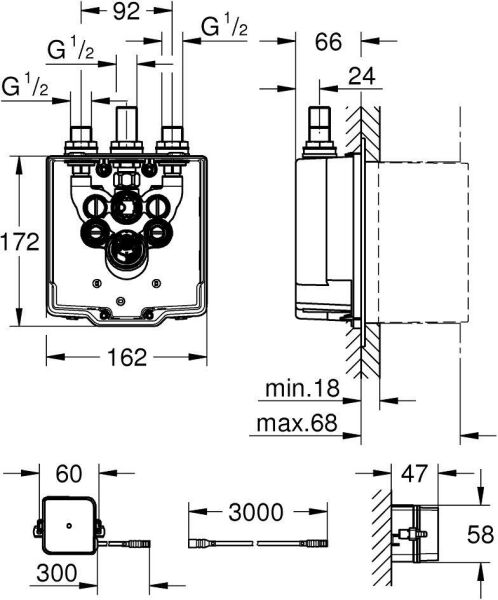 Grohe Eurosmart Cosmopolitan E İç Gövde - 36416001