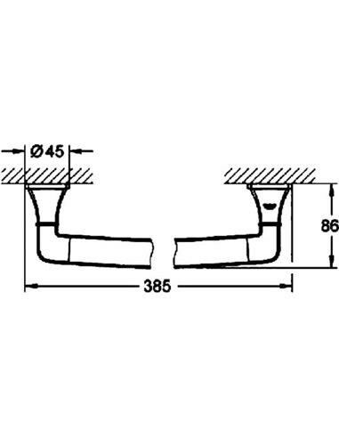 Grohe Grandera Banyo Tutamağı   Tutunma Barı 385 mm - 40633000