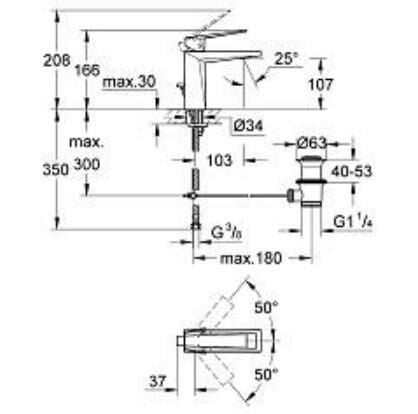 Grohe Allure Brıllıant Tek Kollu Levha Mikser 1/2'' M-Boyut - 23029AL0