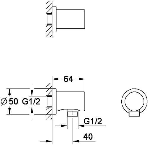 Grohe Rainshower® Duş Çıkış Dirseği - 27057000