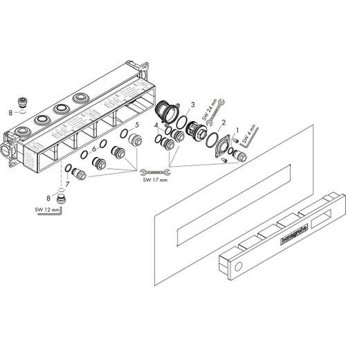 Hansgrohe Rainselect Iç Set 2 Çıkış Için 15310180