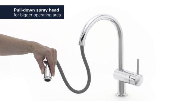 Grohe Minta Tek Kumandalı Spiralli Eviye Bataryası - 32918000