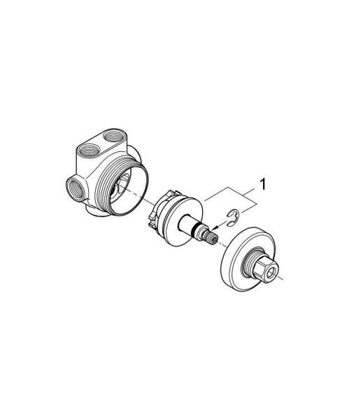 Grohe 5 Yollu Yön Değiştirici 29033000 - 29033000