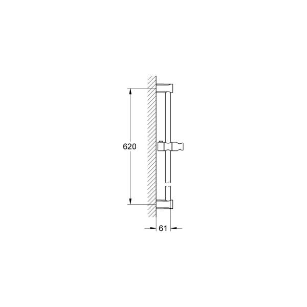 New Tempesta Cosmopolitan Duş Sürgüsü 600mm - 27521000