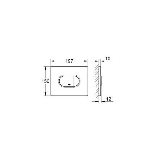 Grohe Arena Cosmopolitan Gömme Rezervuar Kumanda Paneli - 38858SH0