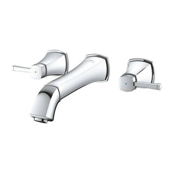 Grohe Grandera 3 Delikli Duvardan Lavabo Bataryası L-Boyut - 20623000