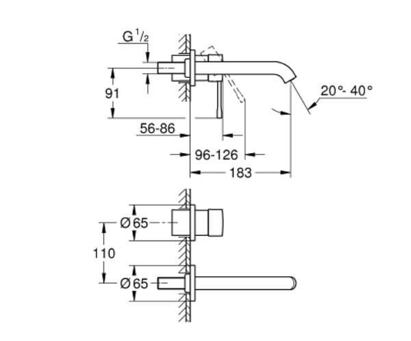 Grohe Essence İki Delikli Lavabo Bataryası M-Boyut - 29192DL1