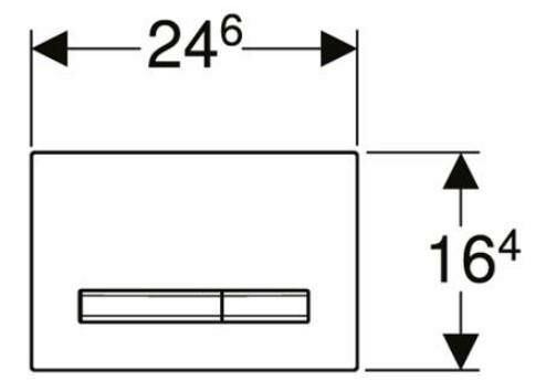 Geberit Kumanda Kapağı Sigma50 - Çift Basmalı (Beyaz)