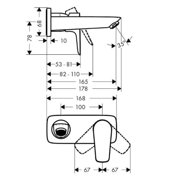 Hansgrohe Talis E Ankastre Lavabo Bataryası Seti - 71732000SET