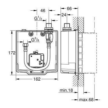 Grohe Eurosmart Cosmopolitan E Ankastre Montaj Kutusu - 36337000