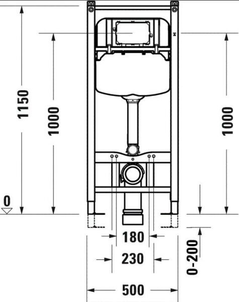 Duravit DuraSystem Gömme Rezervuar, Alçıpan 12cm