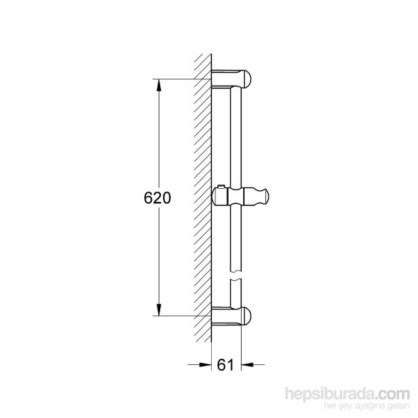 Grohe New Tempesta Duş Sürgüsü 600 mm - 27523000