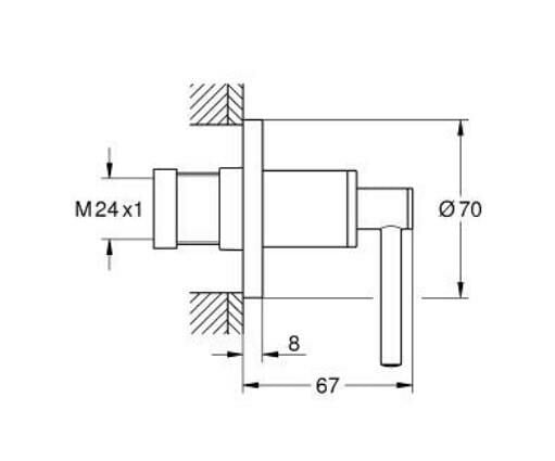 Grohe Atrio Stop Valf - 29397GL0