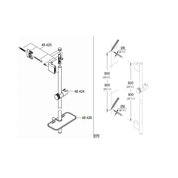 Grohe RAİNSHOWER SMARTACTİVE 130 SÜRGÜLÜ DUŞ SETİ 3 AKIŞLI - 26548000