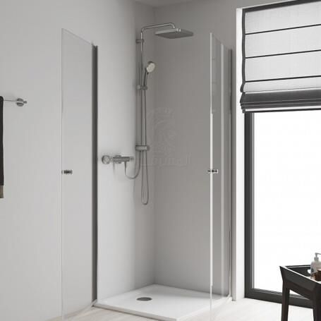 Grohe Tempesta System 250 Kare Duvara Monte Duş Sistemi, Yön Değiştiricili, Krom-Beyaz 26694000