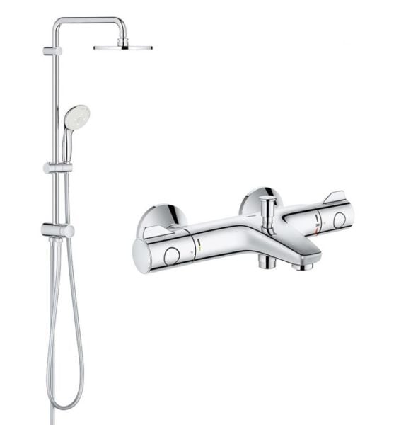 Grohe Duş Seti (Duş kolonu + Termostatik Batarya)