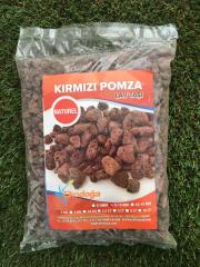 Kırmızı Pomza 1 KG 5-10 MM Lav Taşı  Cüruf Akvaryum Taşı