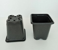 25 Adet Kare Vakum Saksı 8x8x9 CM Ucuz Saksı Üretim Saksısı