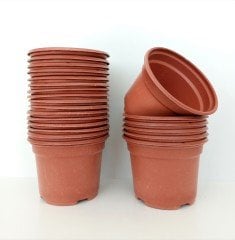 15 Adet Vakum Saksı 10,5X8 CM Ucuz Saksı Üretim Saksısı