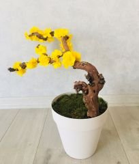 Yapay Çiçek 1 adet 40-80 cm RENK SEÇİNİZ Yapay Bitki Ağaç Bonsai Ağacı Bahar Dalı