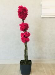 Yapay Çiçek 1 adet 40-80 cm Fuşya Bahar Dalı Yapay Bitki Ağaç Bonsai Ağacı