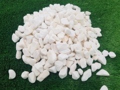 Beyaz Dolomit Taş 4 KG 1,5-2,5 Cm Dekoratif Bahçe Taşı