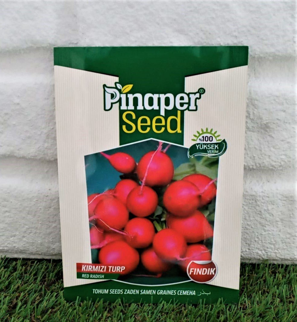 Kırmızı Turp Tohumu 1 Paket 10 GR (3000 Adet) Fındık Turp Tohumu Sebze Tohumu