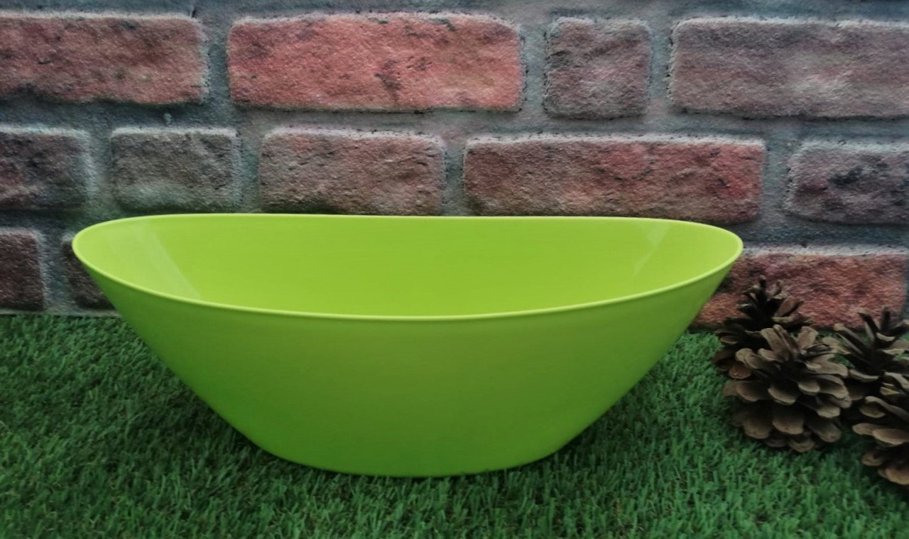 Renkli Aranjman Saksı 3,25 Lt 1 Adet Fıstık Yeşili Renk Kayık Model Plastik Saksı