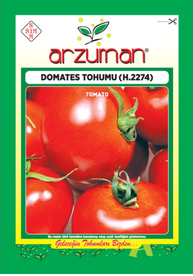 Domates Tohumu H-2274 1 Paket 5 GR (1.2000 Adet) Tohum Sebze Tohumu