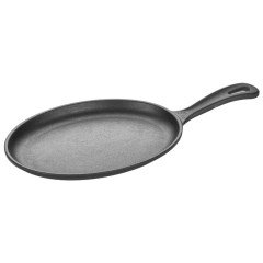 DÖKÜM DEMİR OVAL SAPLI FAJİTA 24*17CM
