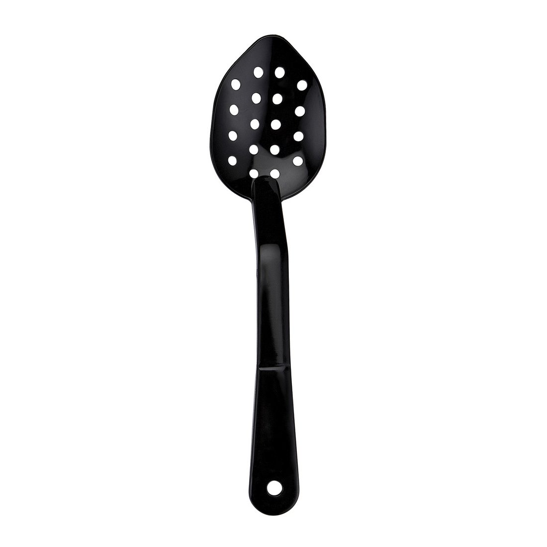 POLİKARBON SERVİS KAŞIK DELİKLİ 29 CM SİYAH