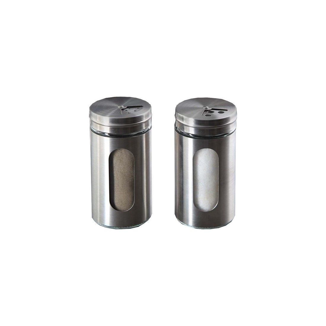 PEROTTİ METAL TUZLUK BİBERLİK 2'Lİ 125 ML