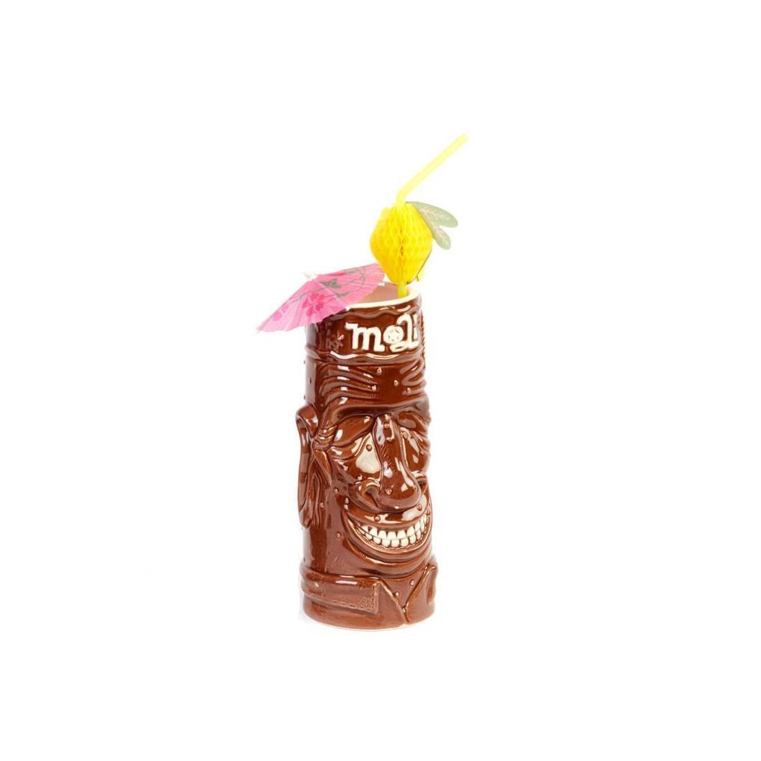 CERAMIC TIKI MUG 8*H:18,5430 CC KAHVERENGİ