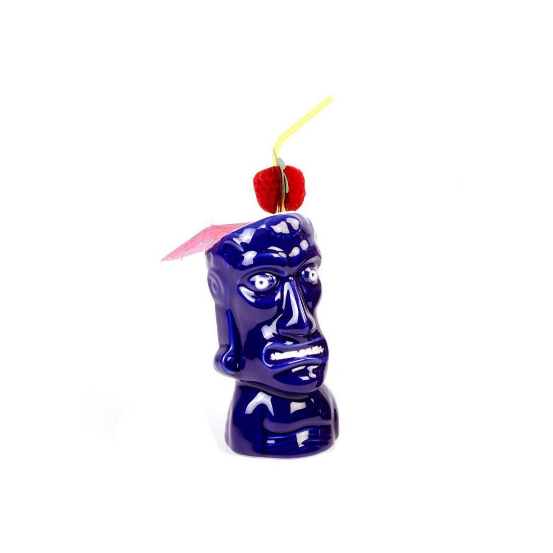 CERAMIC TIKI MUG 8*H:17,5350 CC LACİVERT