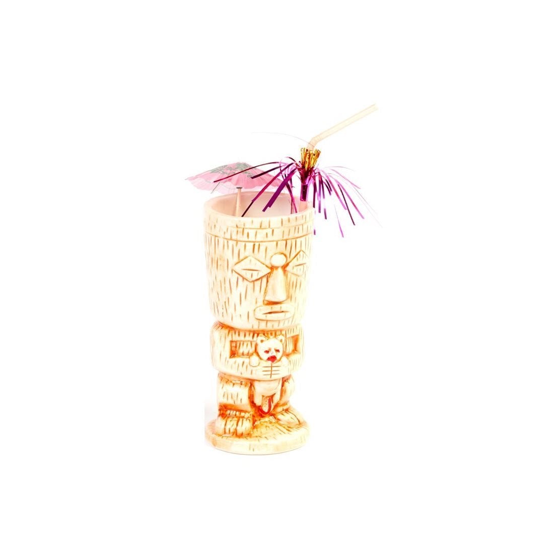 CERAMIC TIKI MUG 8*H:18,5310 CC TURUNCU