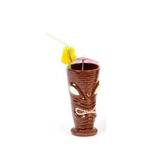 CERAMIC TIKI MUG 8*H:17350 CC KAHVERENGİ