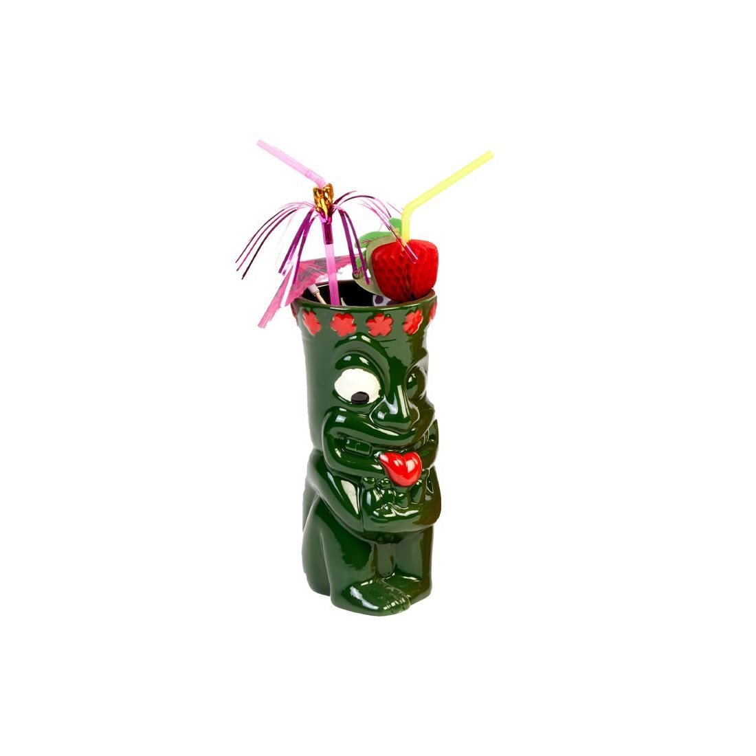CERAMIC TIKI MUG 7,5*H:18460 CC YEŞİL