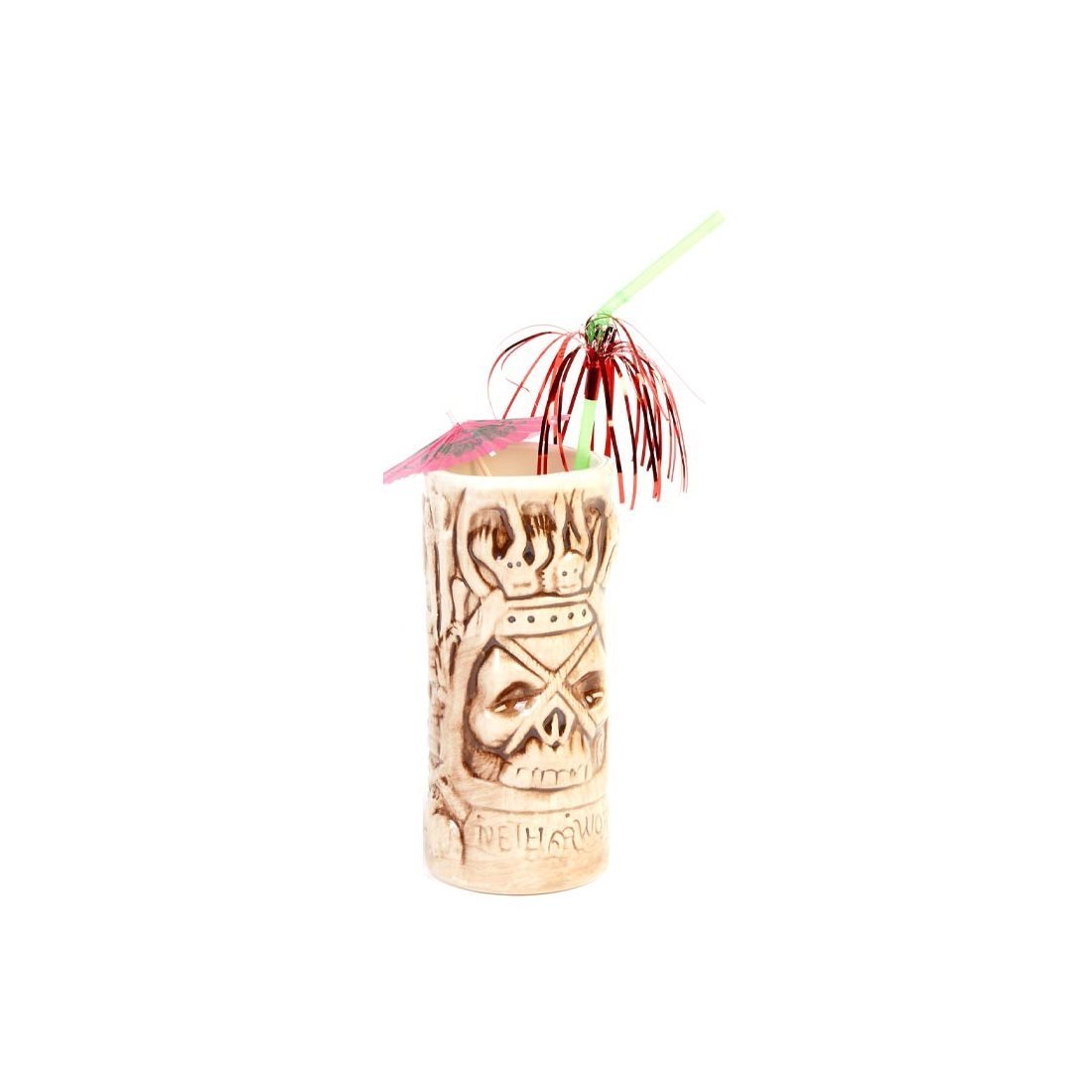CERAMIC TIKI MUG 8*H:17380 CC KAHVERENGİ