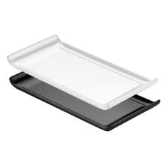 AÇIK BÜFE PASTANE SUNUM TEPSİ 30*15*3 CM(SİYAH-BEYAZ)