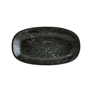 COSMOS BLACK GOURMET OVAL KAYIK TABAK 15*8.5 CM