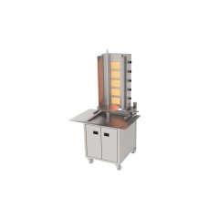 DÖNER OCAĞI DUVARA MONTE 5 RADYANLI ALTTAN MOTORLU NG-LPG.