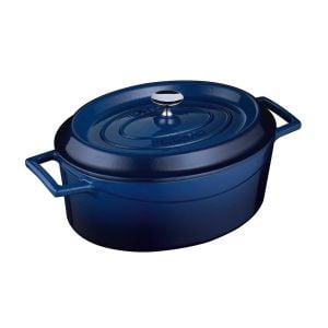 TENCERE OVAL 21*25 CM  MAVİ