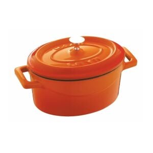 TENCERE OVAL 21*25 CM  TURUNCU